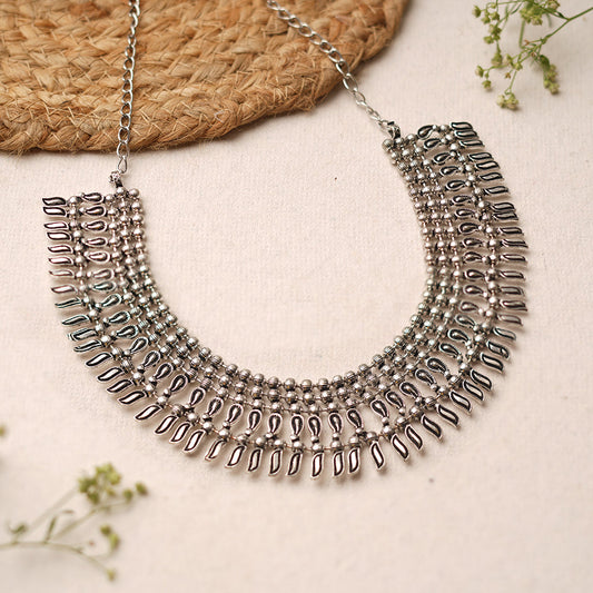 Rajmohini- Brass Oxidised Necklace