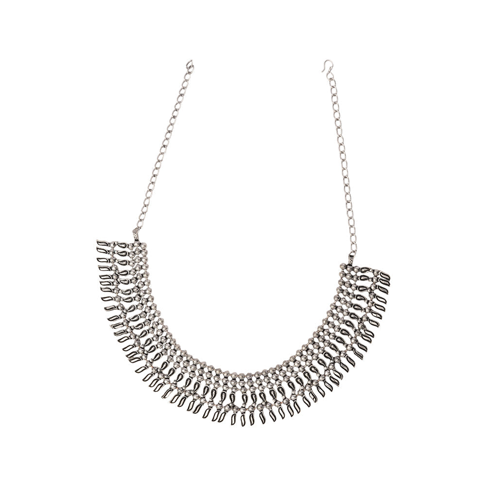 Rajmohini- Brass Oxidised Necklace