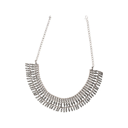 Rajmohini- Brass Oxidised Necklace