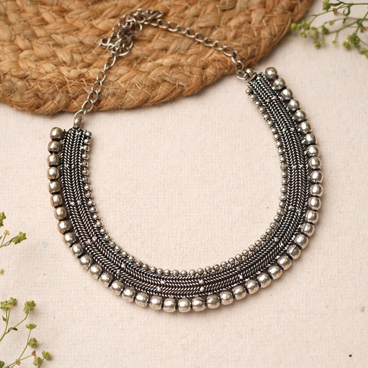 Anvita- Brass Oxidised Necklace