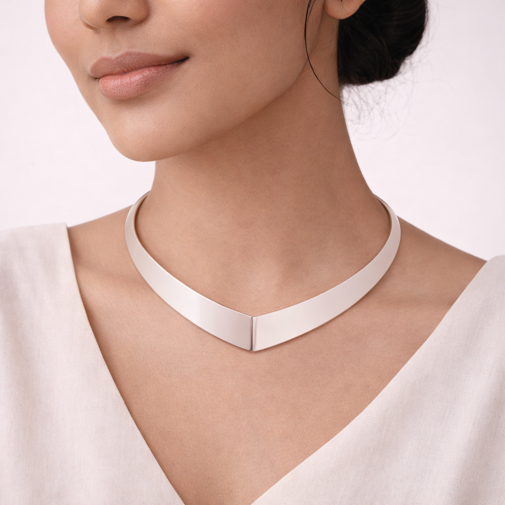 Arunya – Brass Rajasthani Hasli Necklace