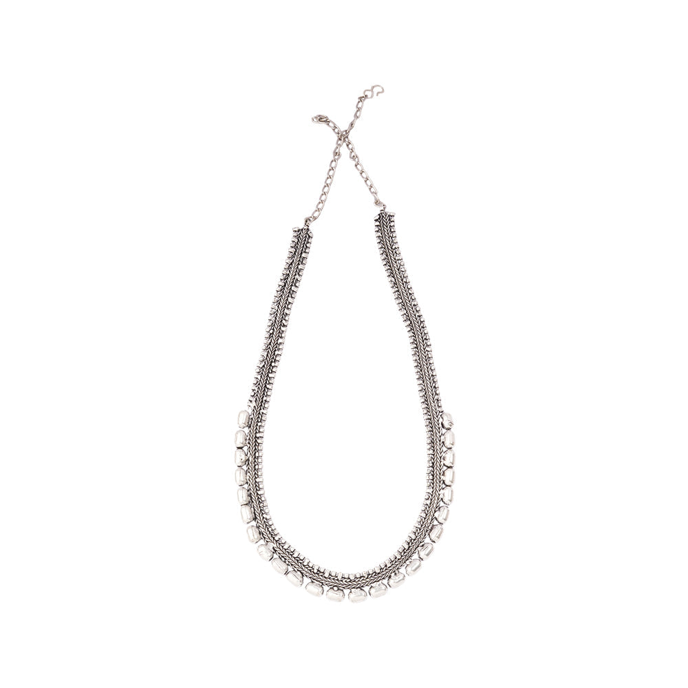 Kantiprabha- Long Brass Neckpiece