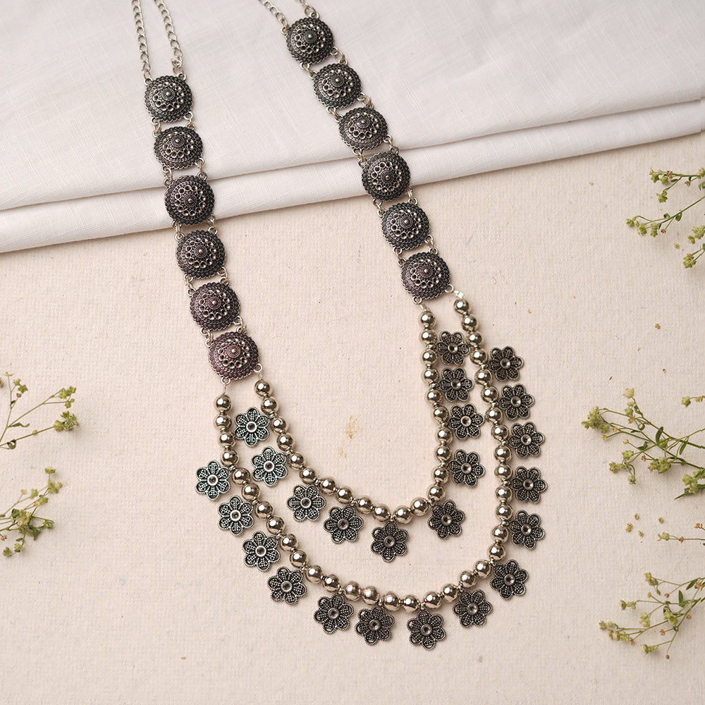 Ratnaval- Long Brass Neckpiece