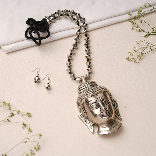 Shantika- Buddhha Brass Neckpiece Set