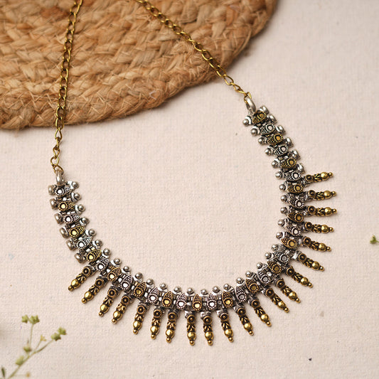 Amritangi-Brass Oxidised Necklace