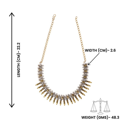 Amritangi-Brass Oxidised Necklace