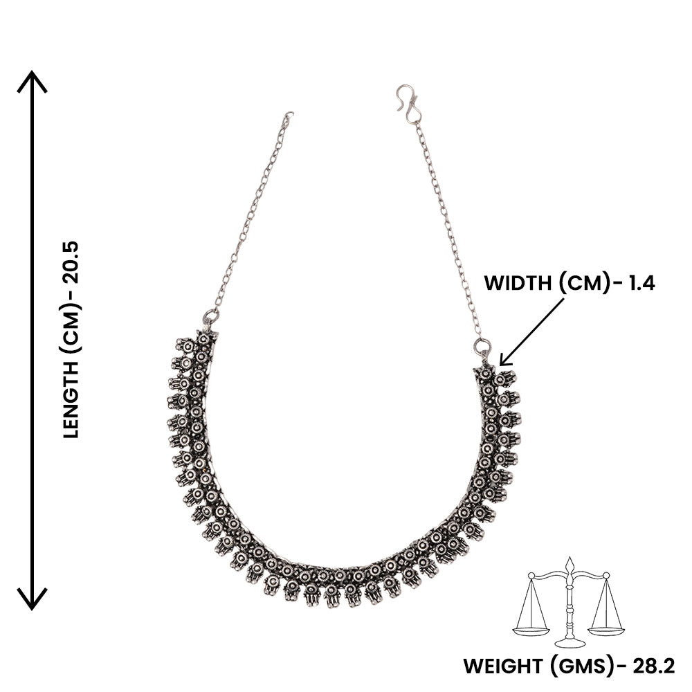 Vishakha- Oxidised Necklace