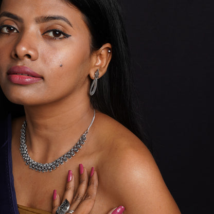 Vishakha- Oxidised Necklace