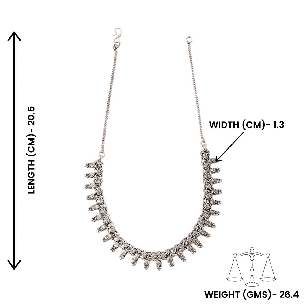 Manjula- Oxidised Necklace