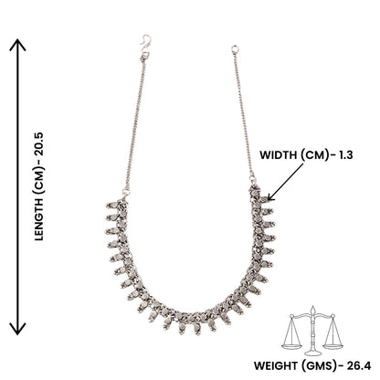 Manjula- Oxidised Necklace