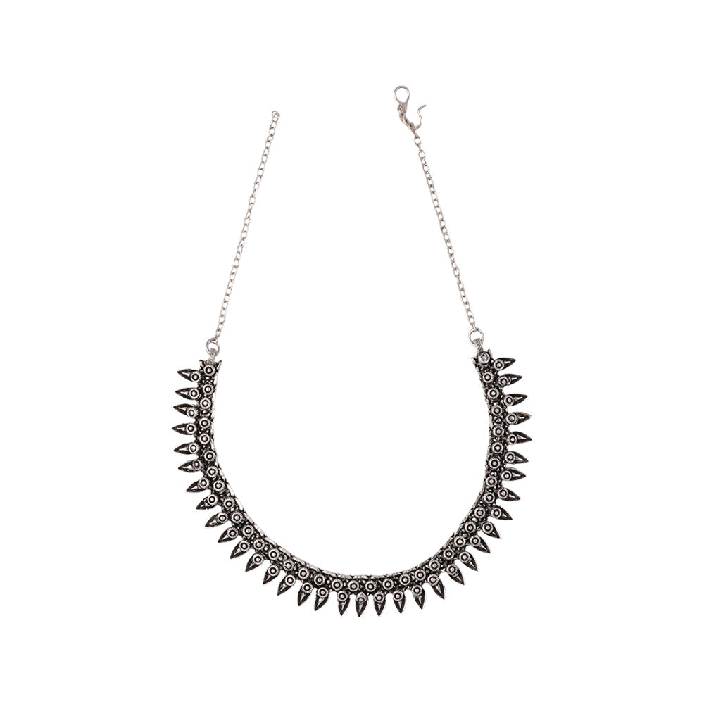 Rajhar- Oxidised Necklace