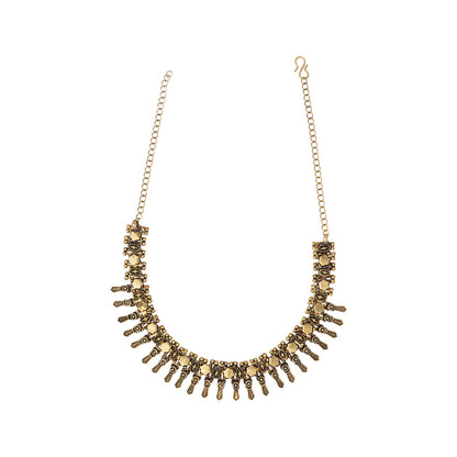 Sragini-Brass Oxidised Necklace