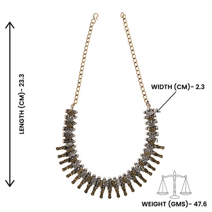 Kamalhar- Oxidised Necklace