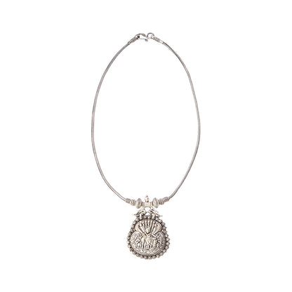 Nirvana- Krishna Oxidised Pendant chain set