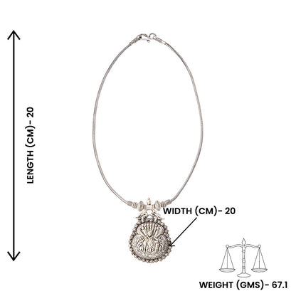 Nirvana- Krishna Oxidised Pendant chain set