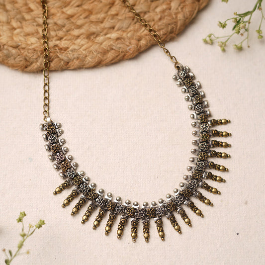 Hemhar- Brass Oxidised Necklace