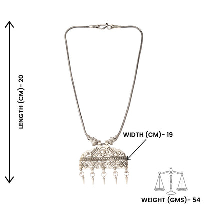 Pragyavati- Oxidised Pendant chain set
