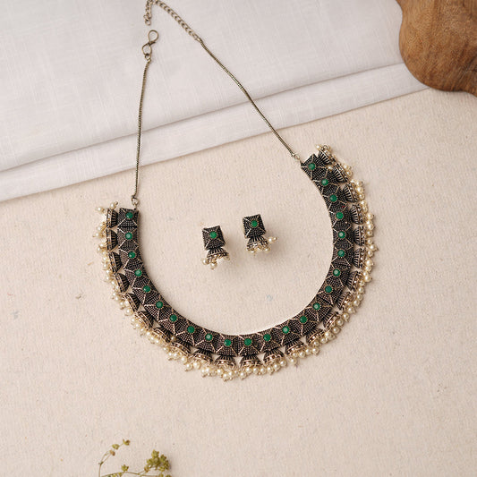 Kanakangi- Oxidised Necklace Set
