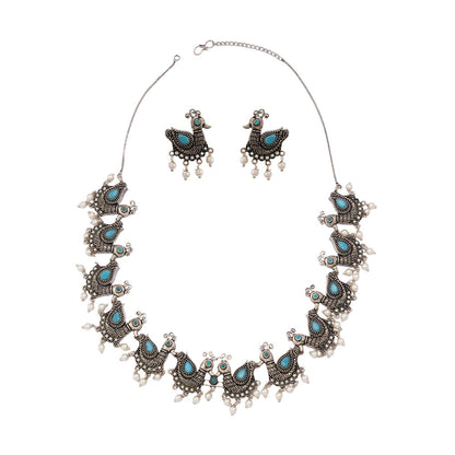 Shobhita – Silver-Toned Brass Necklace Set
