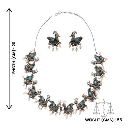 Shobhita – Silver-Toned Brass Necklace Set