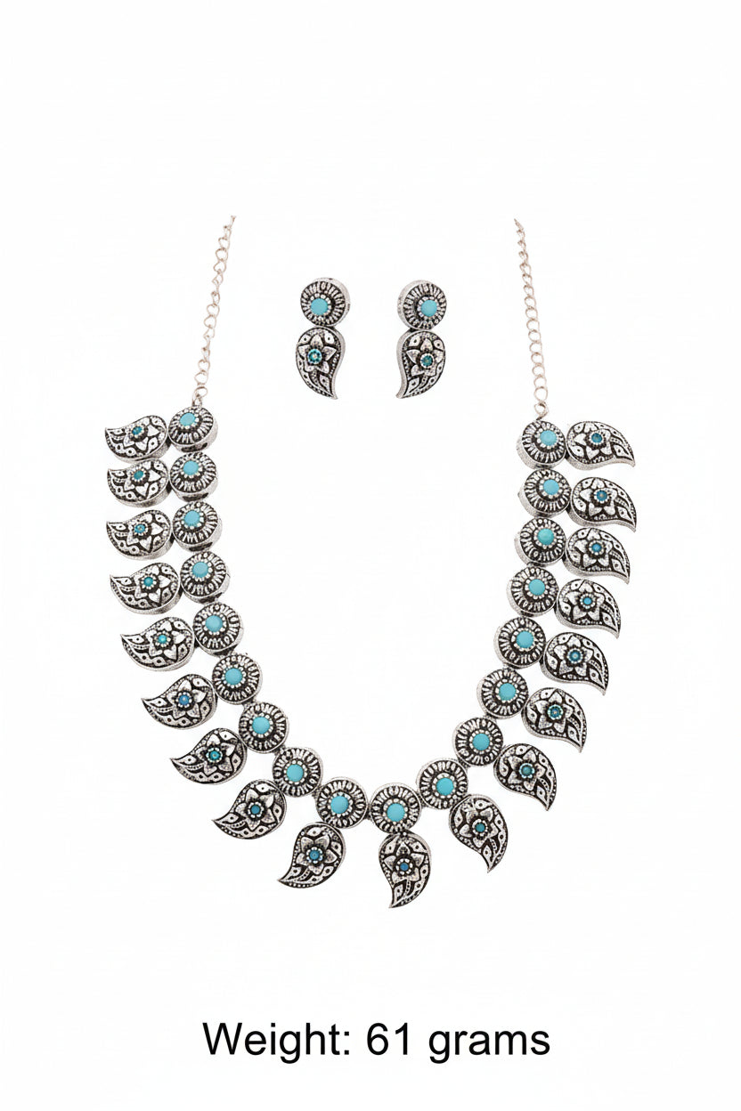 Rajlaxmi- Brass Necklace Set