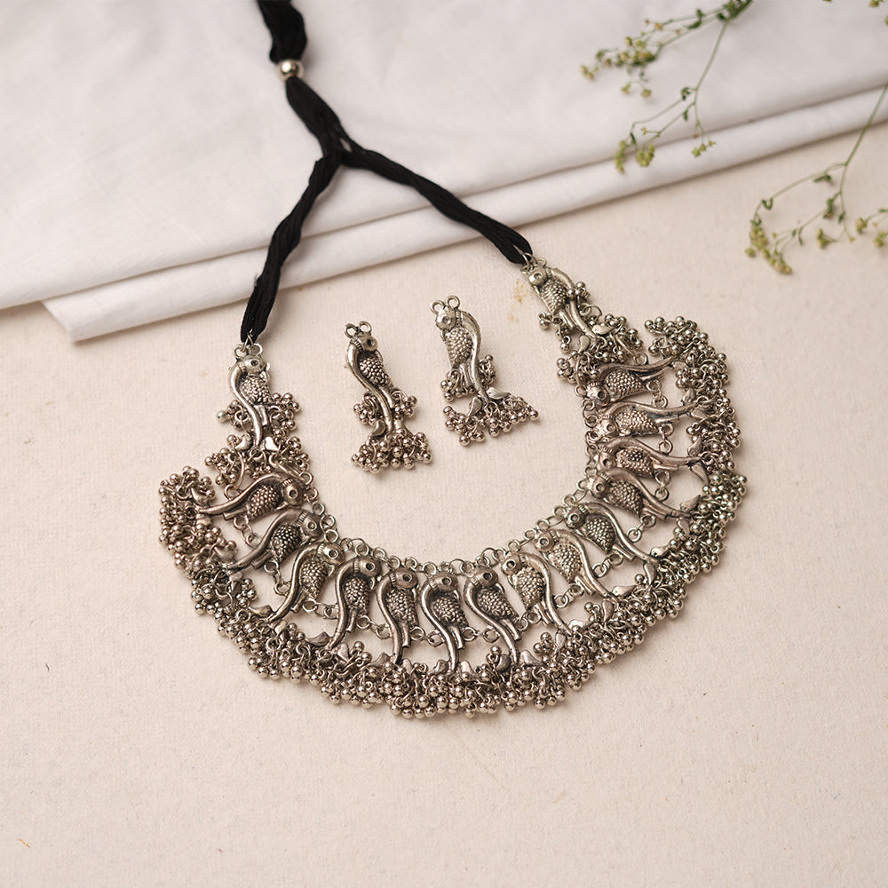 Tanirika- Oxidised Necklace Set
