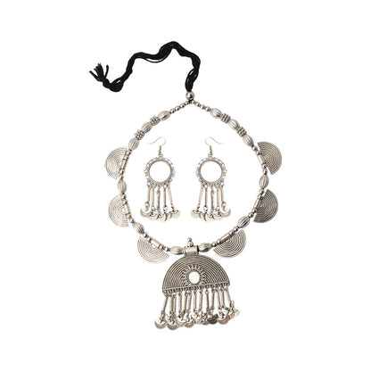 Ratnavali — Oxidised Necklace Set