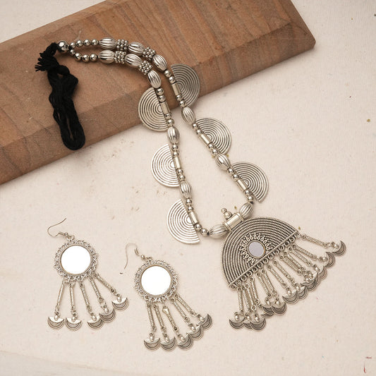 Ratnavali- Oxidised Necklace