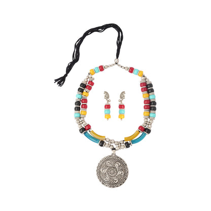 Sharvangi- Oxidised Necklace Set