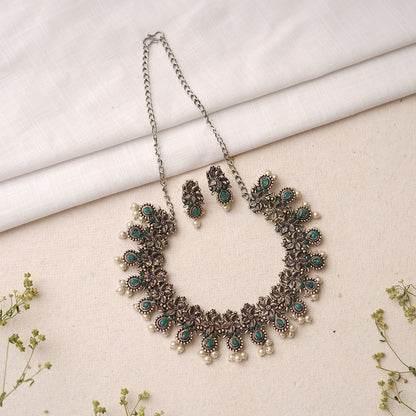 Anindita- Oxidised Necklace Set
