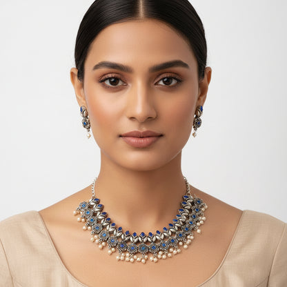 Sumedha – Stone-Studded Necklace Set