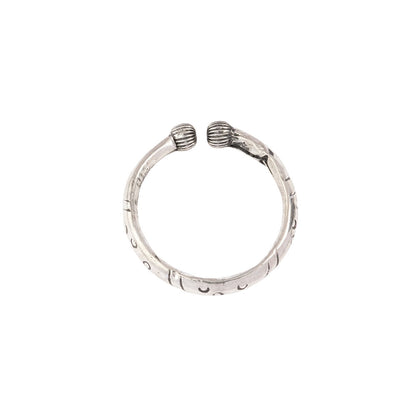 Grivika- Silver brass oxidised Hasli Neckpiece