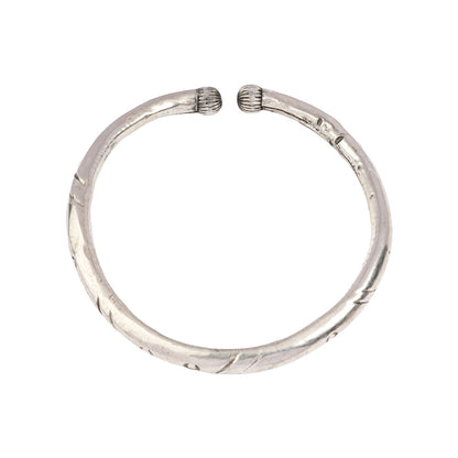 Grivika- Silver brass oxidised Hasli Neckpiece