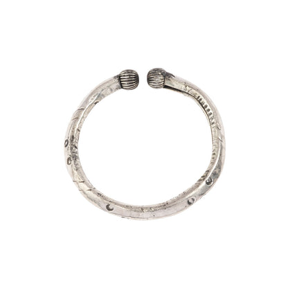 Grivika- Silver brass oxidised Hasli Neckpiece