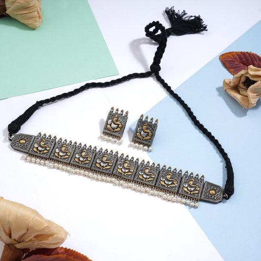 Manorama- Hanging pearl neckpiece set