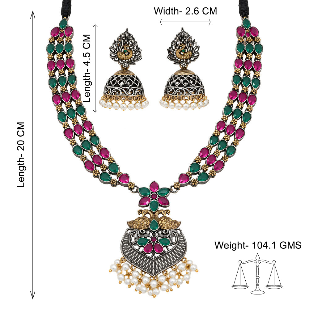 Nilambari- Stone-Studded neckpiece set