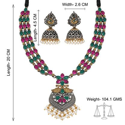 Nilambari- Stone-Studded neckpiece set