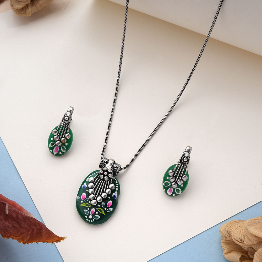 Aarshiya- Colorful Oxidised Neckpiece set