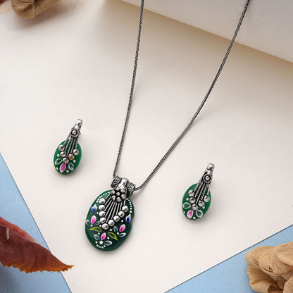 Aarshiya- Colorful Oxidised Neckpiece set