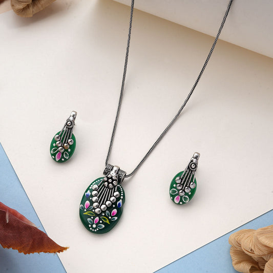 Aarshiya- Colorful Oxidised Neckpiece set