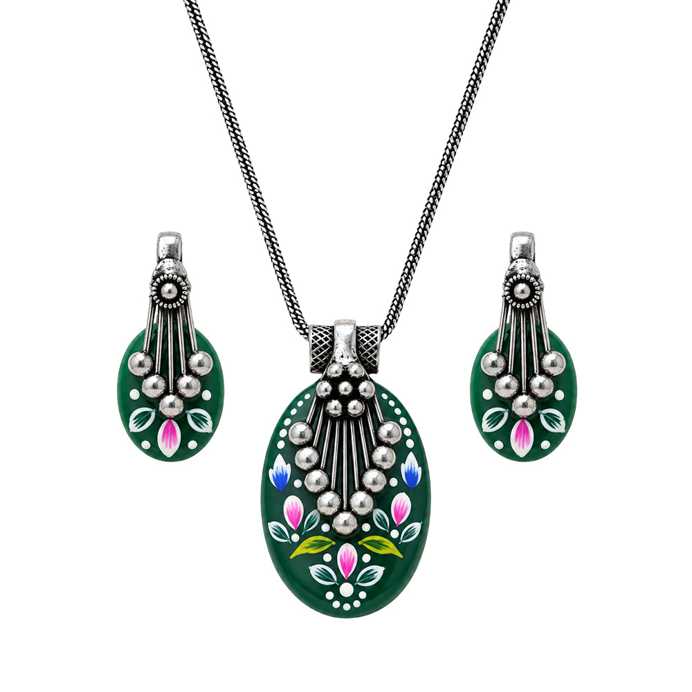 Aarshiya- Colorful Oxidised Neckpiece set