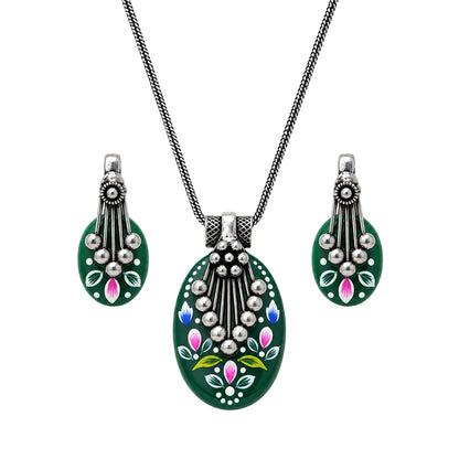 Aarshiya- Colorful Oxidised Neckpiece set