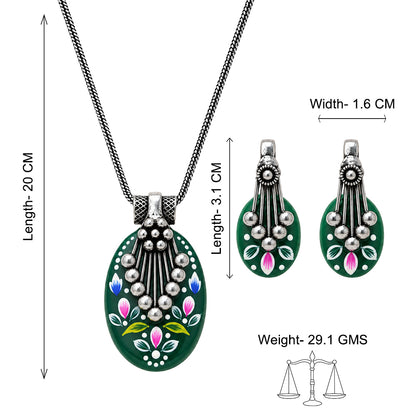 Aarshiya- Colorful Oxidised Neckpiece set