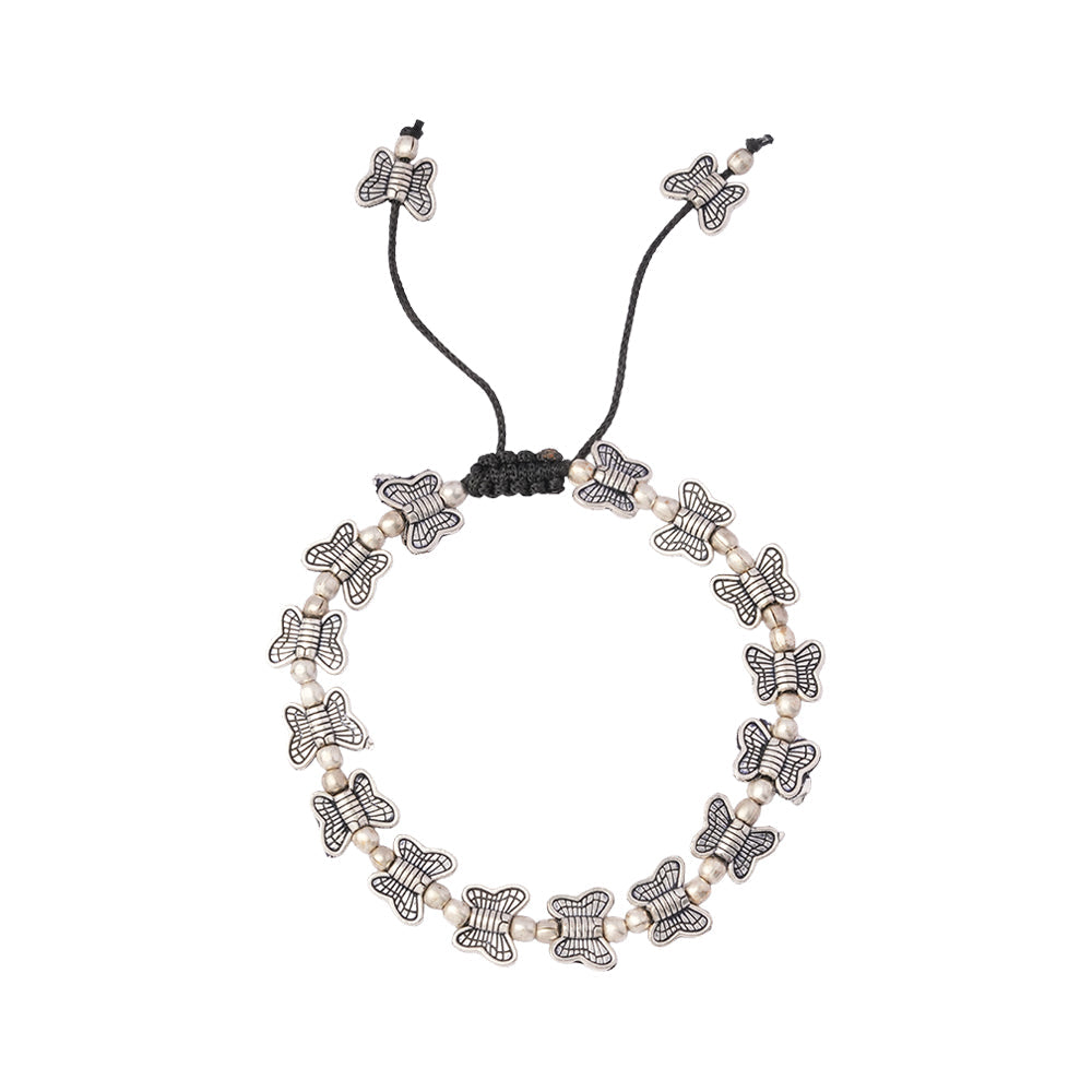 RajTitli- Oxidised beaded bracelet