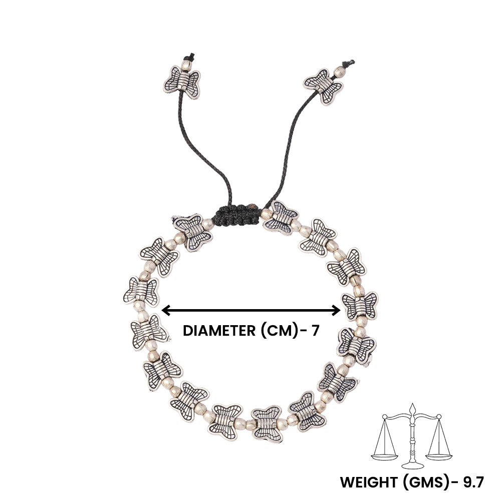 RajTitli- Oxidised beaded bracelet