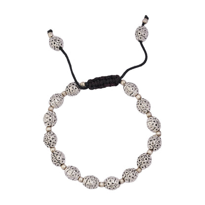 Rudra- Oxidised beaded bracelet