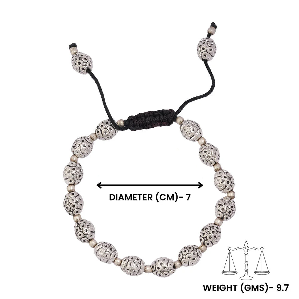 Rudra- Oxidised beaded bracelet