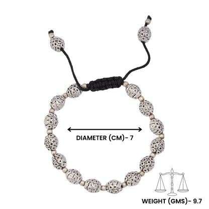 Rudra- Oxidised beaded bracelet