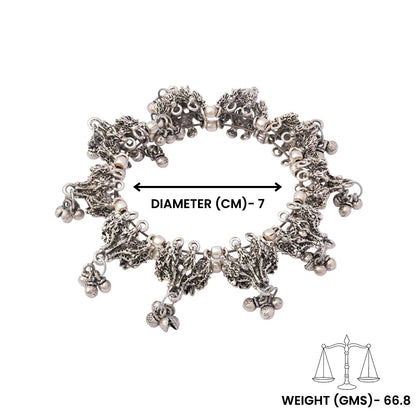 Jhilmil- Oxidised brass bracelet.