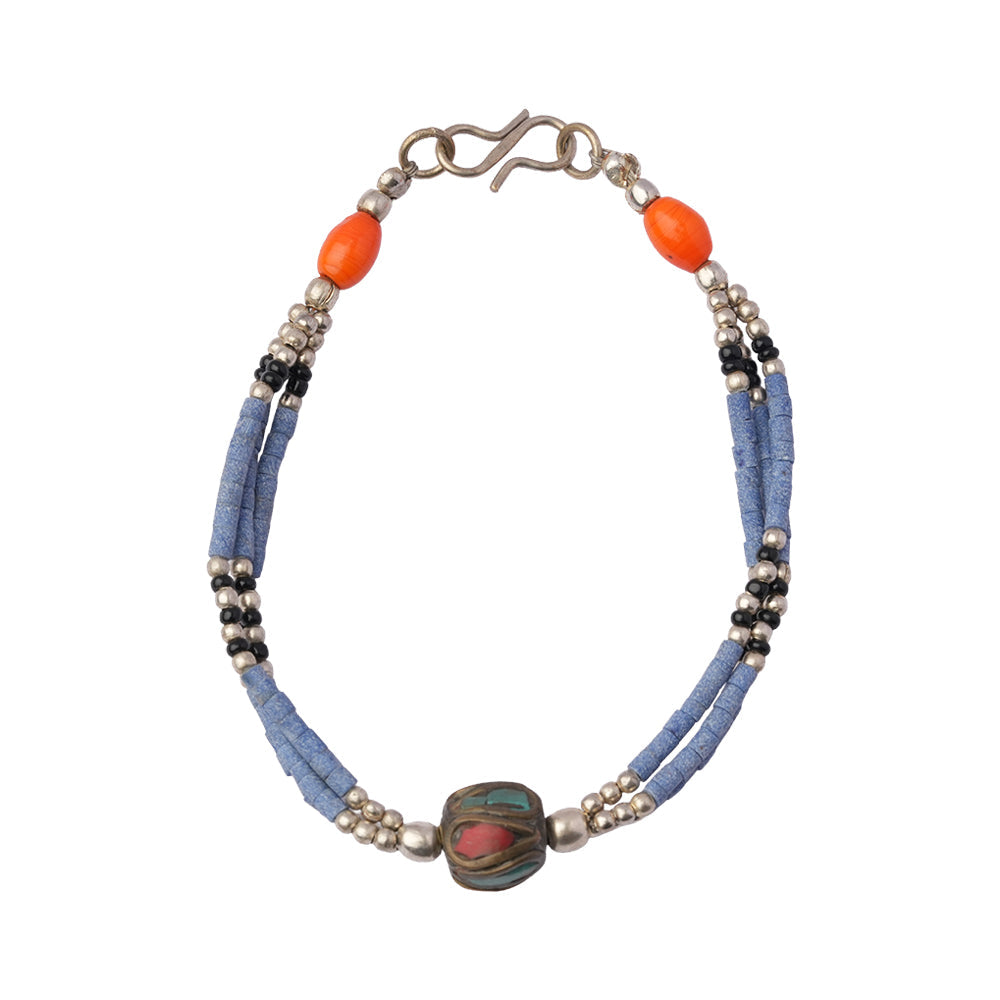 Meghna- Oxidised beaded bracelet
